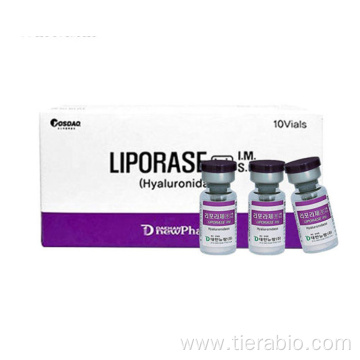 Injectable freeze-dried hyaluronidase liporase for injection